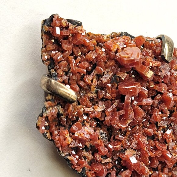 Vanadanite Bright Red Crystal Pendant 925 Sterling Silver - Picture 9 of 13